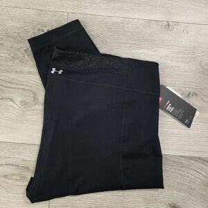 Under Armour Leggings Women's Size‎ XL BlackHeat Gear Athletic NWT